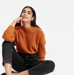 The texture cotton cable sweater